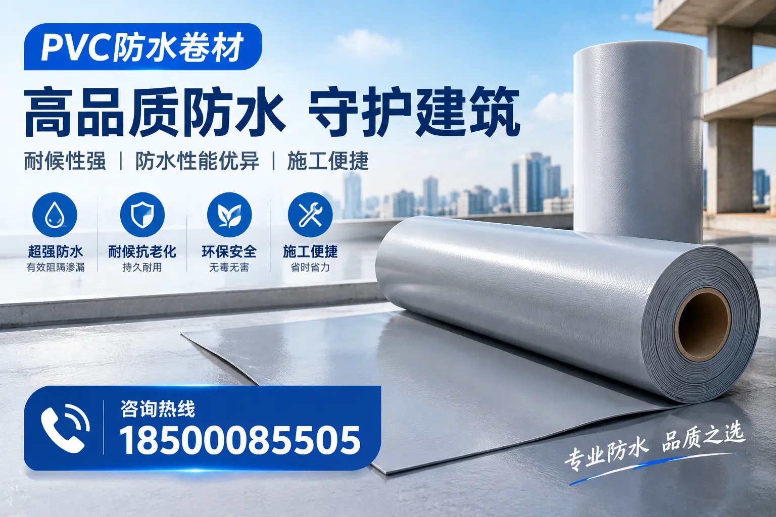 PVC防水卷材的防水效果评测，适合海南的科学依据